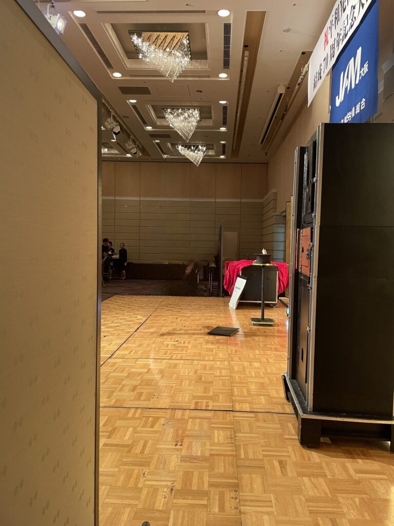 会場設営の様子